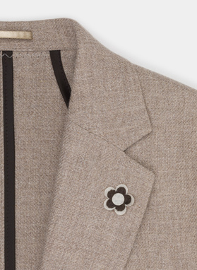 Casualowa marynarka męska w kolorze beżowym