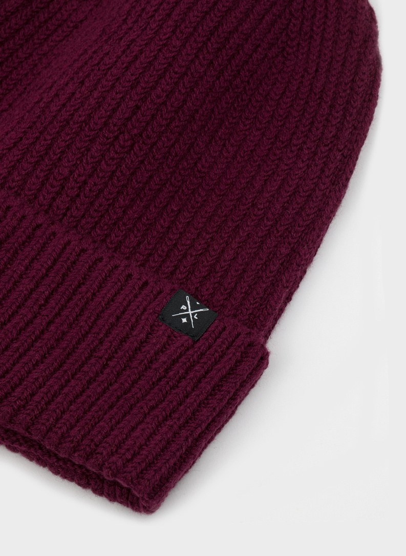 Bordowa czapka P21WF-CX-001-D