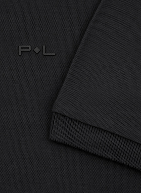 T-shirt polo w czarnym kolorze