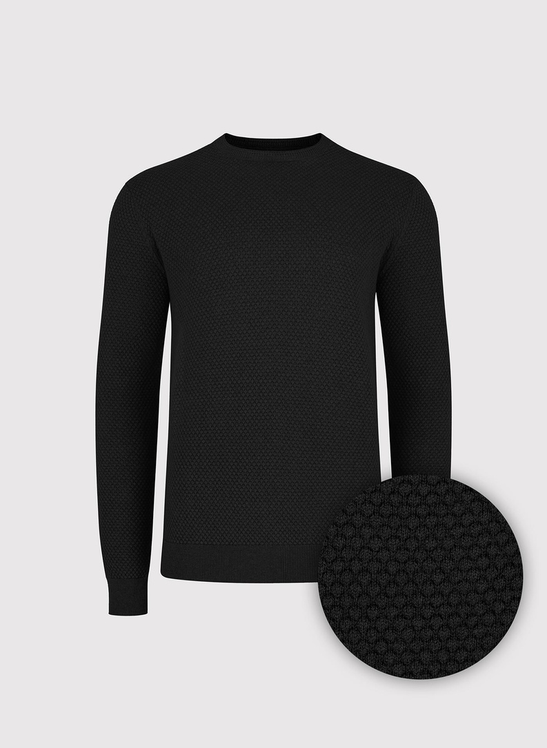 Sweter męski w kolorze czarnym