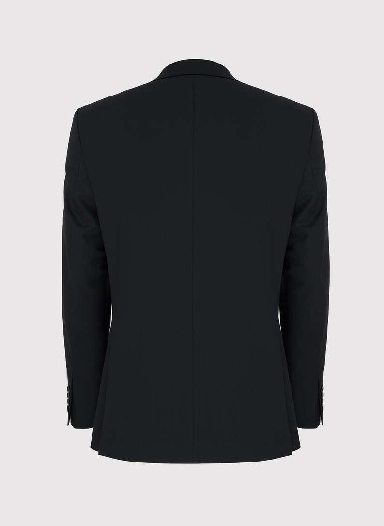 Czarny garnitur dwurzędowy