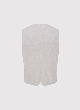 Dzianinowa kamizelka dwurzędowa