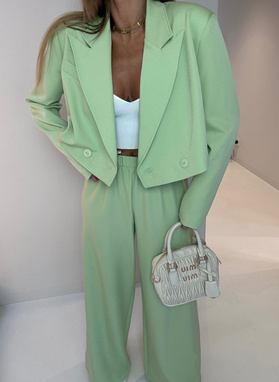 Zielony garnitur damski PARMA