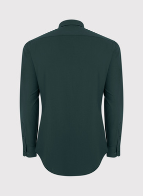 Zielona koszula męska długi rękaw