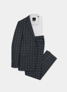 Spodnie męskie garniturowe P21SF-6G-061-G