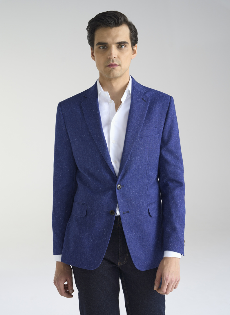 Niebieska marynarka męska