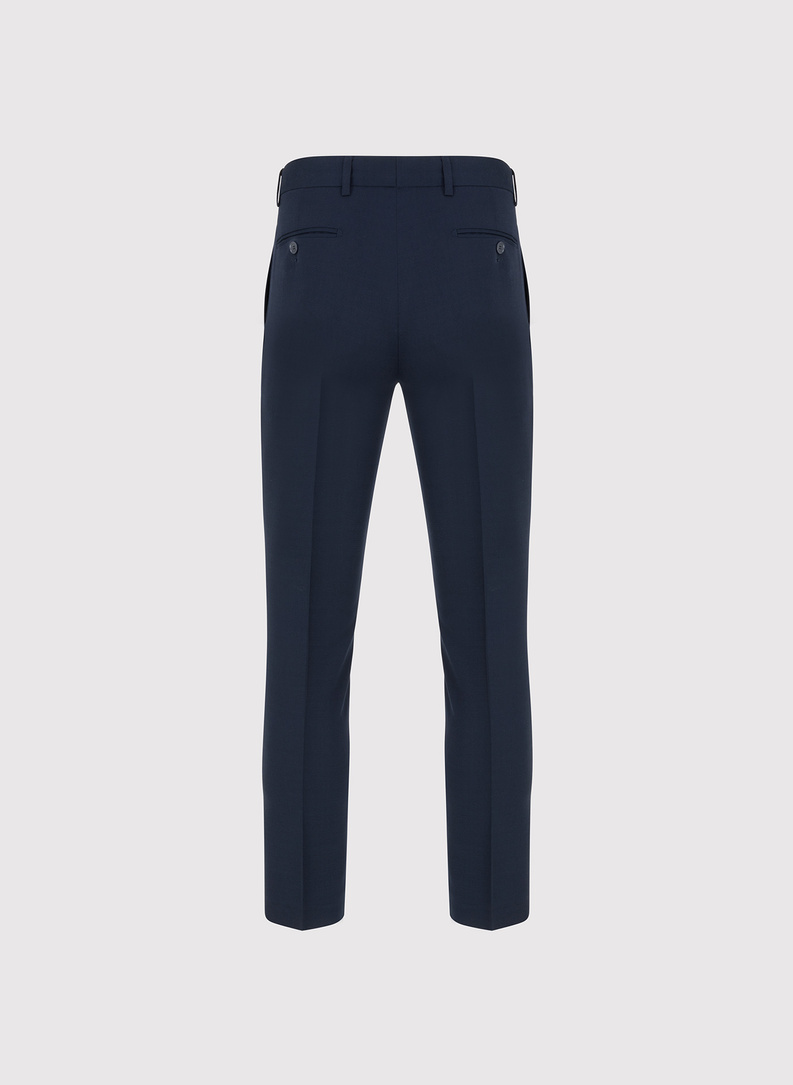 Granatowe spodnie ganiturowe