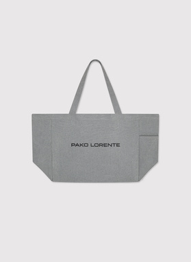 Szara duża torba materiałowa unisex