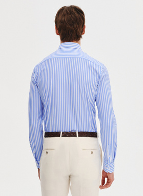 Dzianinowa koszula męska w paski