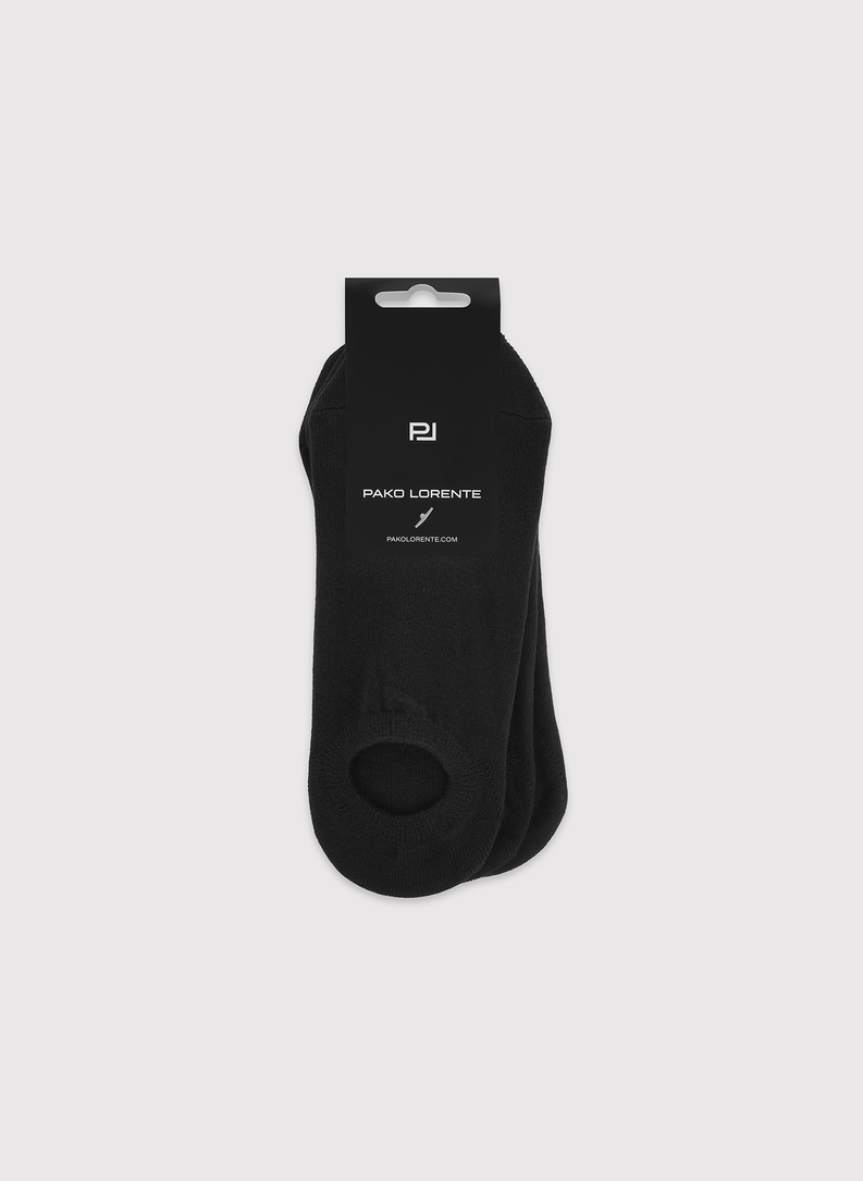 Czarne skarpetki stopki trójpak