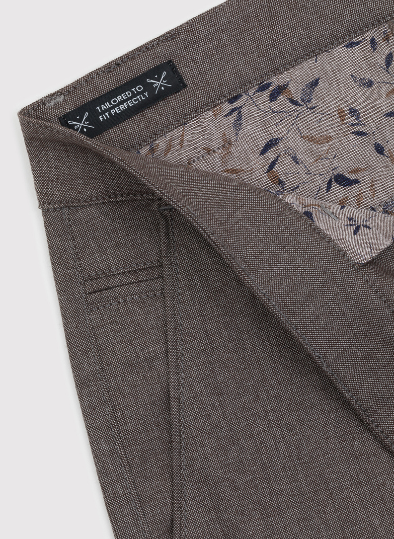 Brązowe casualowe spodnie męskie