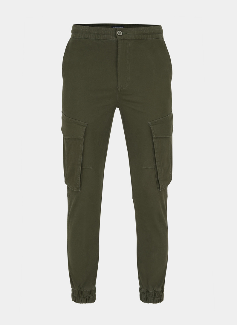Spodnie cargo zielone P21WF-WX-046-Z