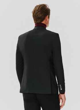 Czarna casualowa marynarka męska