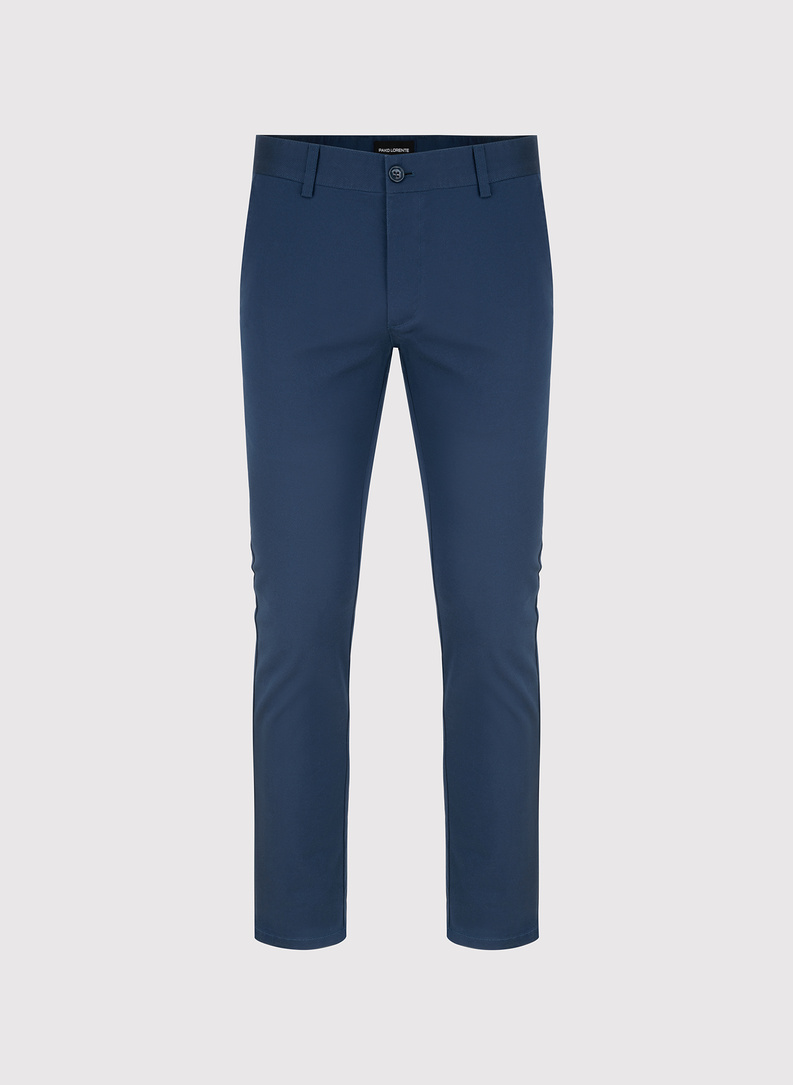 Granatowe spodnie casual