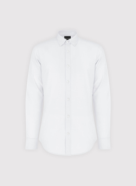 Biała bawełniana koszula męska