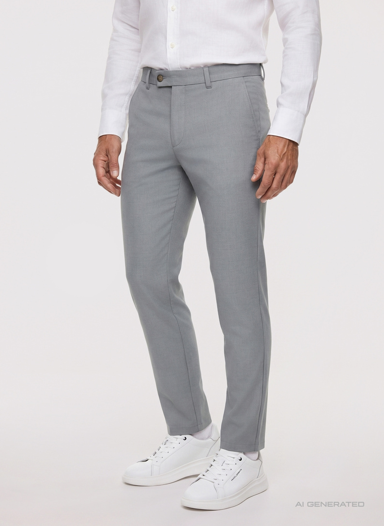 Szare spodnie casual