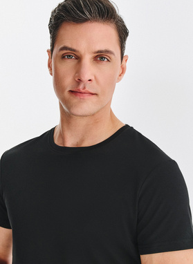 Czarny t-shirt męski