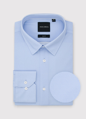 Dzianinowa koszula męska mikrowzór