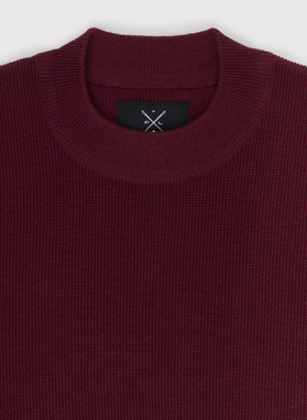 Półgolf męski bordowy P22WF-2X-006-D-0