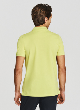 Zielone bawełniane polo męskie