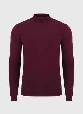 Półgolf męski bordowy P22WF-2X-007-D-0