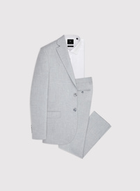 Jasnoszary garnitur męski