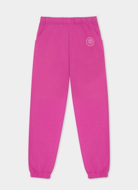 Różowe spodnie dresowe oversize C22SF-WD-002-R-0