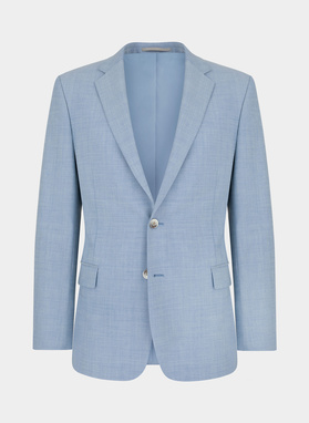 Niebieska marynarka garniturowa P22SP-3G-004-N-S