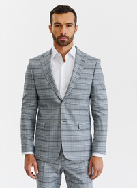 Kraciasta męska marynarka garniturowa