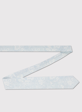 Jedwabny niebieski krawat męski