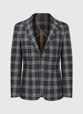 Marynarka casualowa w kratę