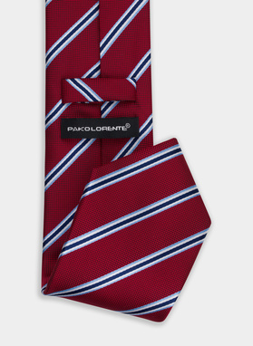 Krawat męski bordowy P22SF-KX-022-D-0