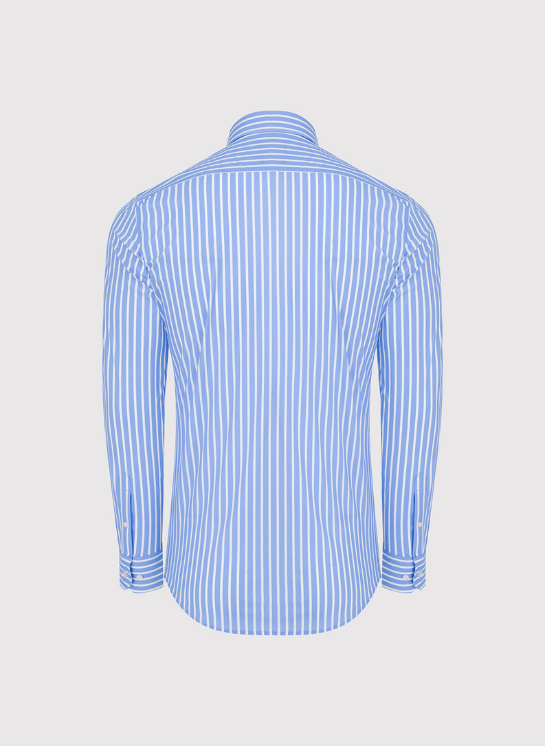 Dzianinowa koszula męska w paski