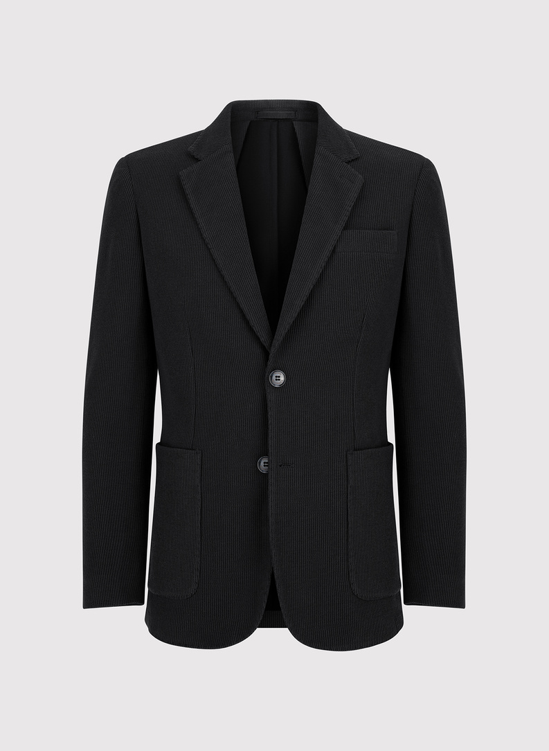 Bawełniana marynarka męska w kolorze czarnym