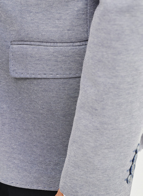 Granatowa marynarka melanż