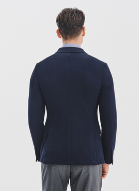 Granatowa dzianinowa marynarka męska