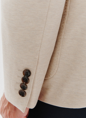 Casualowa marynarka męska w kolorze beżowym