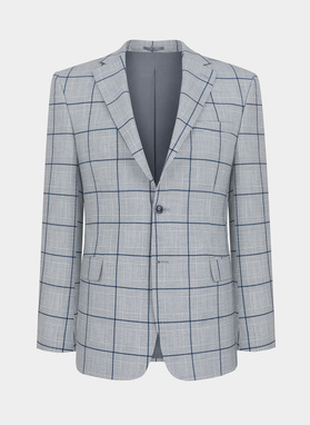 Szara marynarka garniturowa P22SF-3G-010-S-S