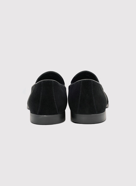 Czarne loafersy męskie