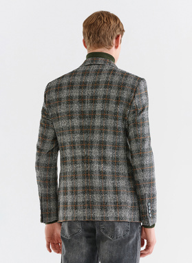 Marynarka casualowa w kratę