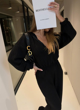 Kombinezon damski MODA o splocie warkocza