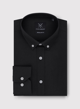 Czarna bawełniana koszula męska