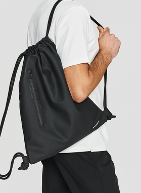 Plecak-worek męski w kolorze czarnym