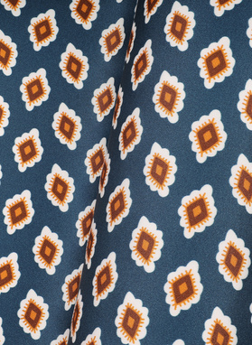 Granatowa poszetka męska ze wzorem