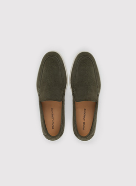 Zielone mokasyny męskie