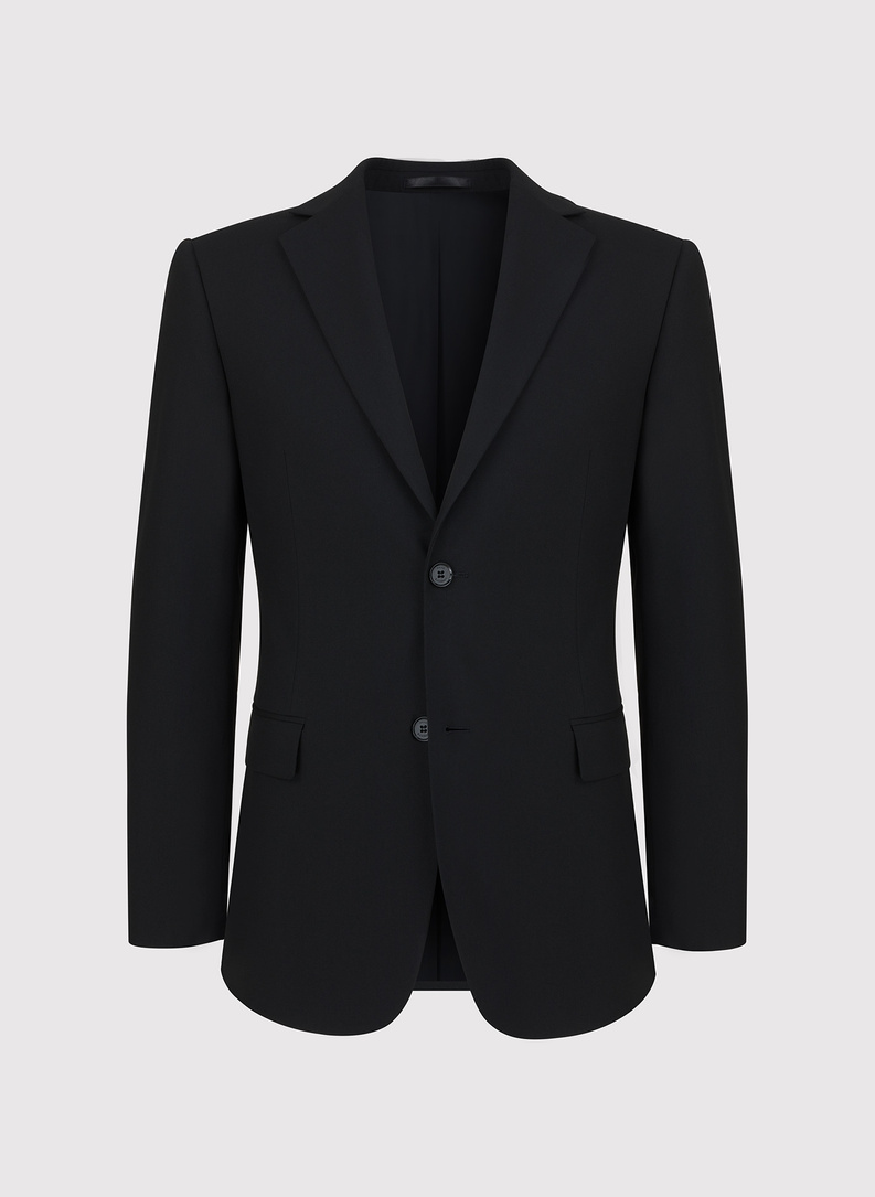 Czarny męski garnitur