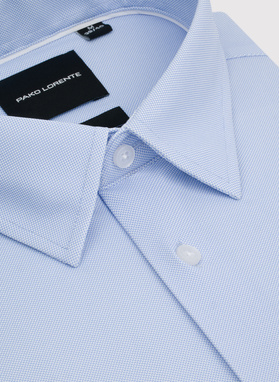 Dzianinowa koszula męska mikrowzór