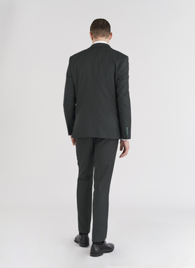 Elegancki zielony garnitur męski 