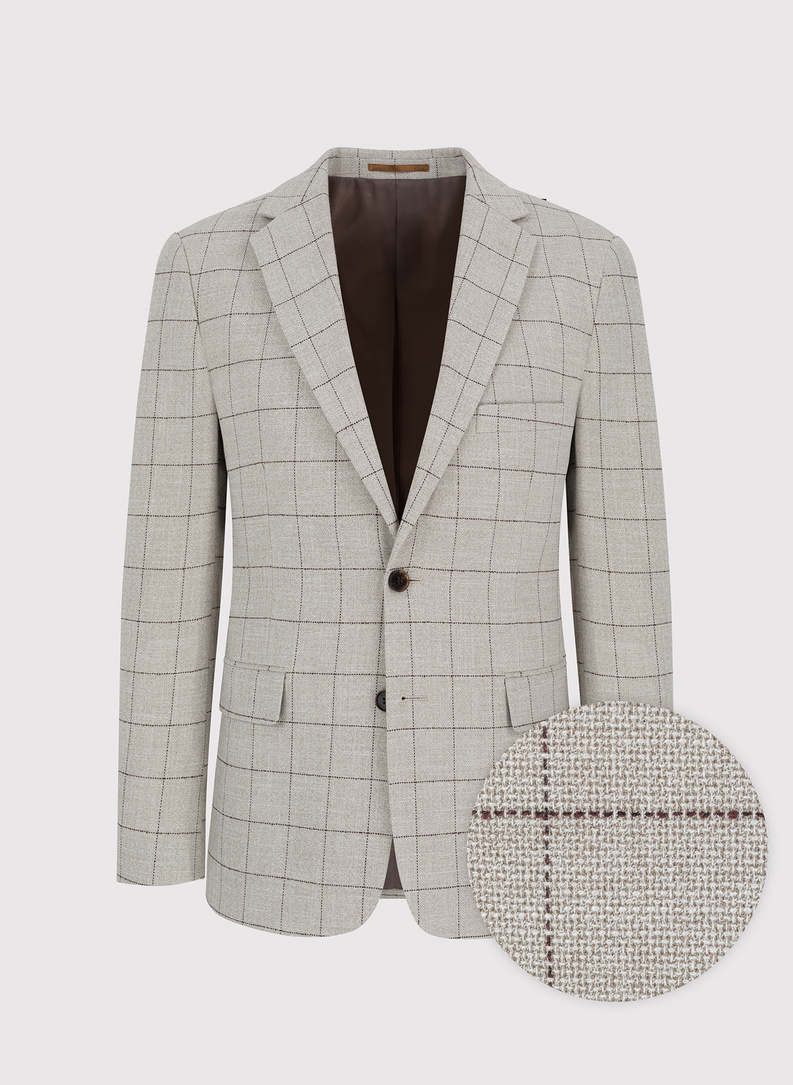 Casualowa marynarka męska w kratę