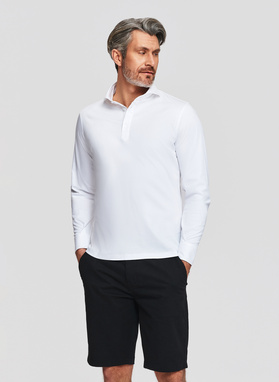 Biała koszula typu popover